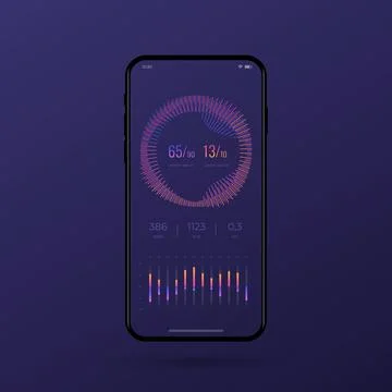Dashboard UI and UX Kit. Control center design. Stock Illustration