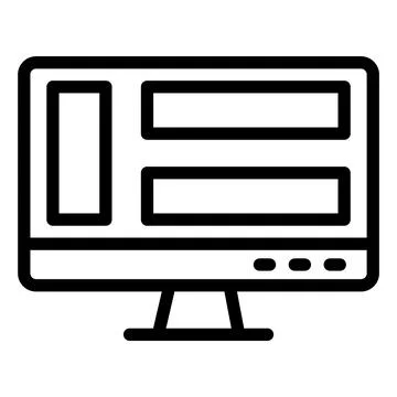 Dashboard Vector Icon Design Illustration Stock Illustration