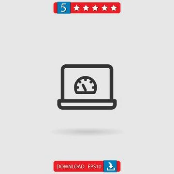 Dashboard vector icon Stock Illustration