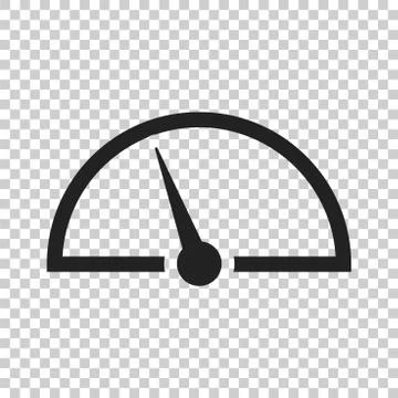 Dashboard vector icon. Level meter speed vector illustration. Illustrazione stock