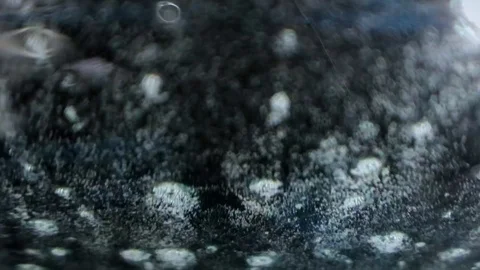 Dashboard view as a Prius goes through a car wash Video stock 88969388