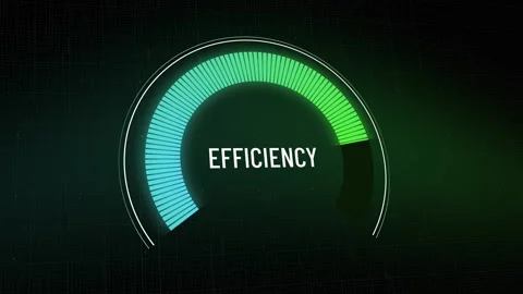 Dashboard visualization, productivity gauge metric rapidly calculating perfor 库存影片 328373286