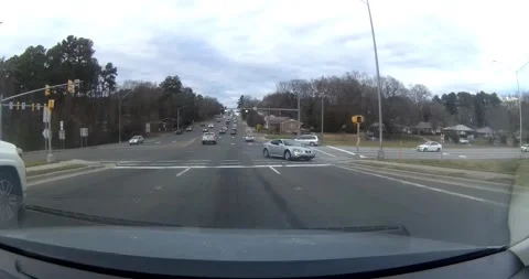 DashCam Captures Crazy Driver, Durham, North Carolina, USA - 22 Dec 2020 Stock Footage 205331660