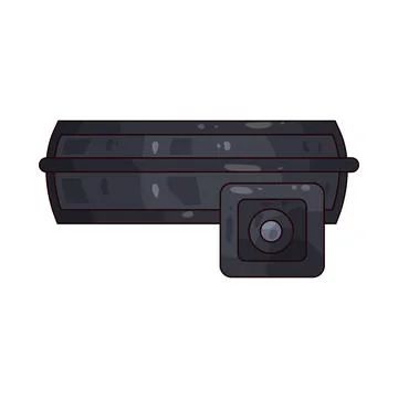 Dashcam illustration Stock Illustration