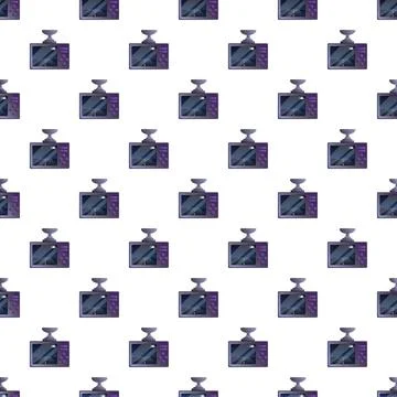 Dashcam recording technology device seamless pattern background イラスト素材