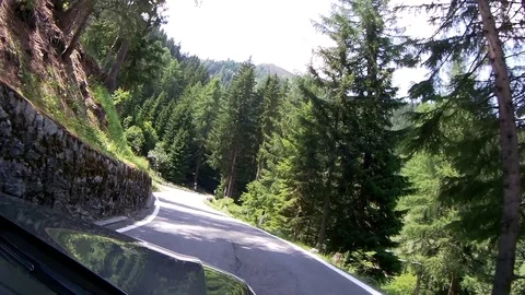 DashCam Slow Motion Alps 2 Stock Footage 87855002