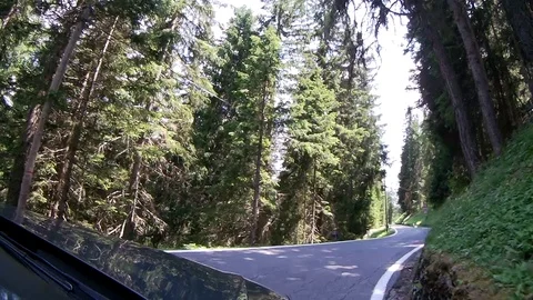 DashCam Slow Motion Alps 3 Stock Footage 87855000