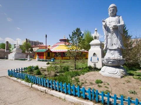 Dashchoilon khiid buddhist monastery Stock Photos