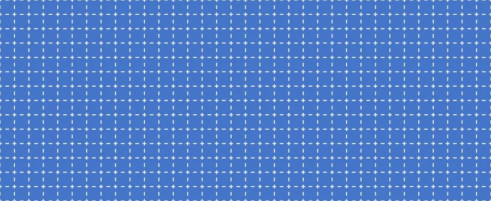 Dashed grid seamless pattern. Minimalist notebook paper planner dash cross page Stock Illustration