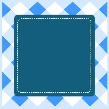 Dashed Line Blank Square in Color. Thin and Thick Lines. Empty Cutout Form in Stock Illustration