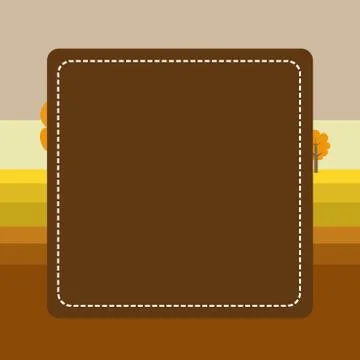 Dashed Line Blank Square in Color. Thin and Thick Lines. Empty Cutout Form in Stock Illustration