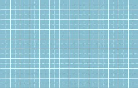 Dashed line grid paper with white pattern background Stock Illustration