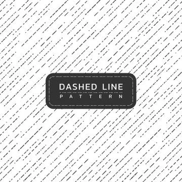 Dashed line pattern vintage design art monochrome rain inspiration Stock Illustration