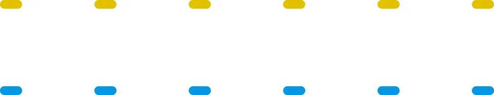 Dashed line sticker. Dotted Divider Set. Dashed straight lines different styles Stock Illustration