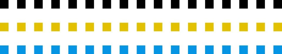 Dashed line sticker. Dotted Divider Set. Dashed straight lines different styles Stock Illustration