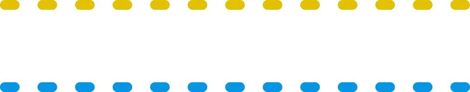 Dashed line sticker. Dotted Divider Set. Dashed straight lines different styles Stock Illustration
