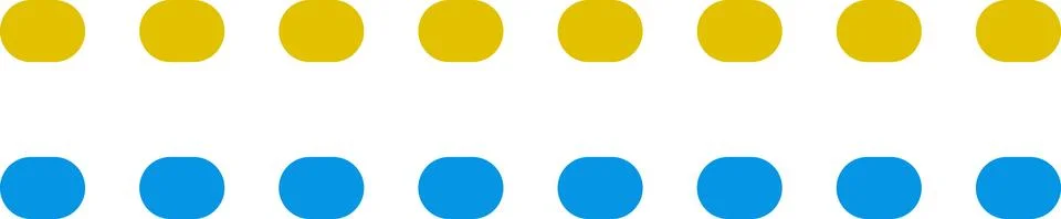 Dashed line sticker. Dotted Divider Set. Dashed straight lines different styles Stock Illustration