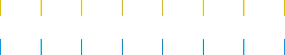 Dashed line sticker. Dotted Divider Set. Dashed straight lines different styles Stock Illustration