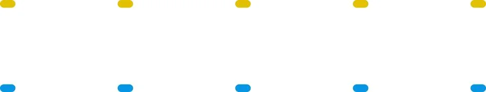 Dashed line sticker. Dotted Divider Set. Dashed straight lines different styles イラスト素材