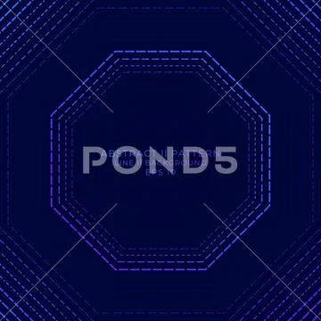 Dashed line wave pattern hexagon shape design abstract style Stock-Illustration