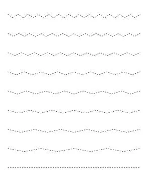 Dashed line zigzag set vector design element イラスト素材
