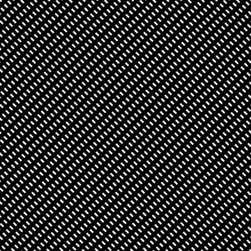 Dashed lines repeatable pattern. Abstract monochrome background. Vector. Illustrazione stock