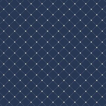 Dashed lines squares seamless pattern on dark blue background. Geometric shap 스톡 일러스트