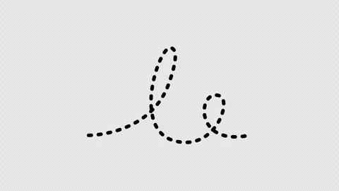 Dashed looping arrow with complex curves pointing right Stock Footage 313266232