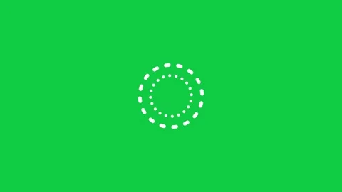 Dashed ring and dotted inner ring rotating in opposite directions loading Видео 348279814
