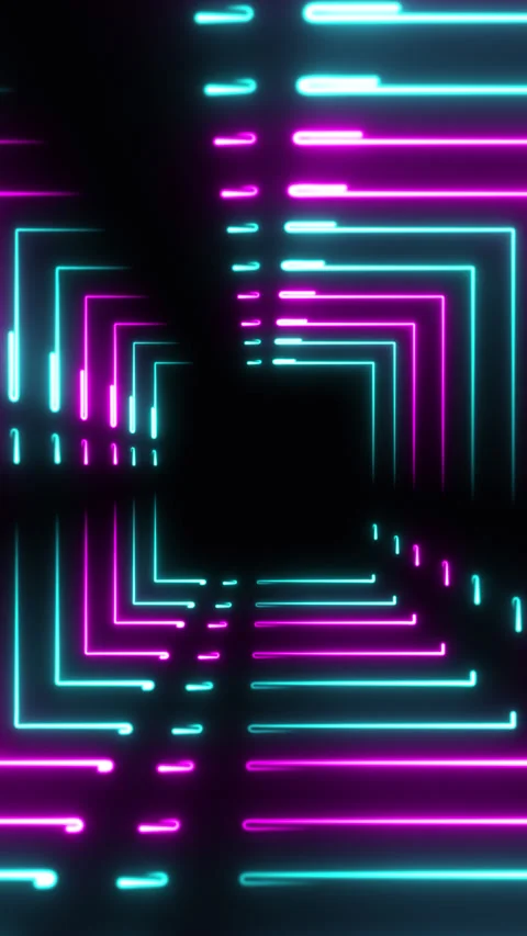 Dashed Square Pattern Vertical Stock Footage 268660139