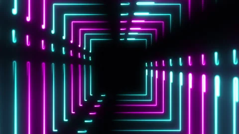 Dashed Square Screen Pattern Stock-Footage 268661551