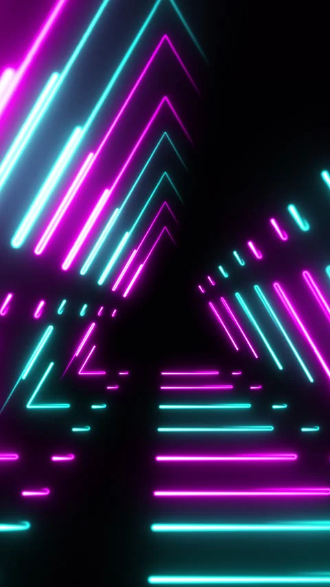 Dashed Triangle Pattern Vertical 스톡 동영상 268662143