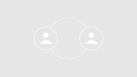 A dashed wireless link between two devices. Stock Footage 337079911