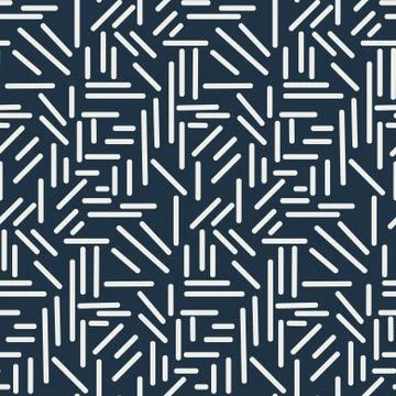 Dashes sticks seamless vector pattern. イラスト素材