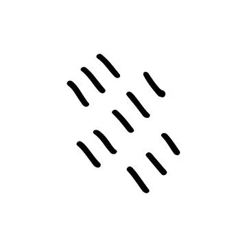 Dashes, stripes. Simple shapes. Party decoration element. Hand drawn line vec Stock-Illustration