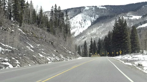 DashView state road 145 south of Telluride, CO-N8-POV-HD P-2293 Stock Footage 40391131