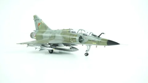 Dassault Mirage 2000 Airplane Model Close Up. Video stock 305412077