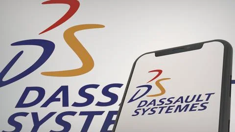 Dassault Systemes Editorial Logo Concept for Media Stock-Fotos