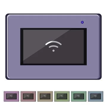 Data 5g modem cartoon vector graphic イラスト素材