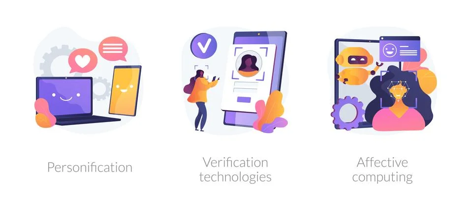 Data access and user experience abstract concept vector illustrations. Stock Illustration