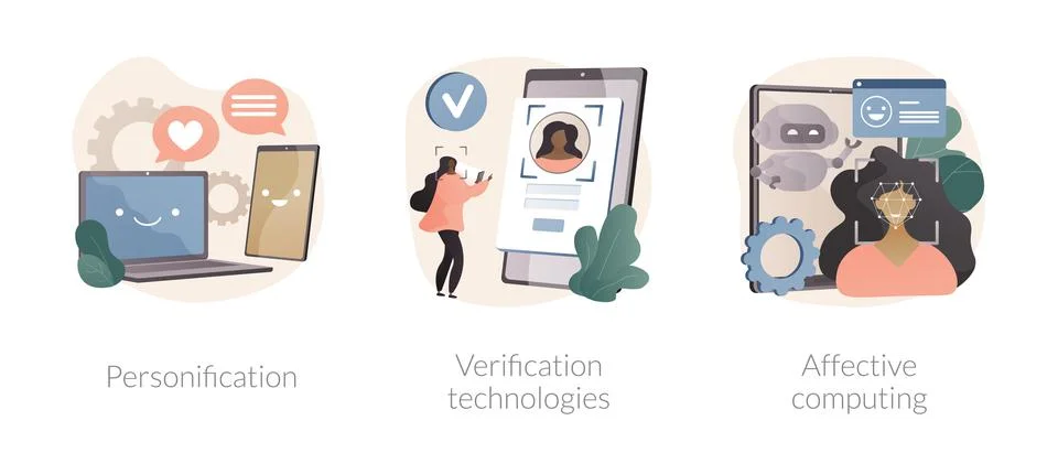 Data access and user experience abstract concept vector illustrations. Stock Illustration