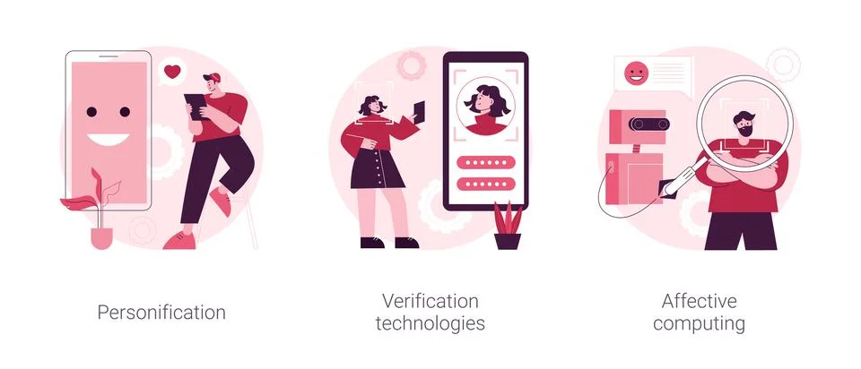 Data access and user experience abstract concept vector illustrations. Stock Illustration