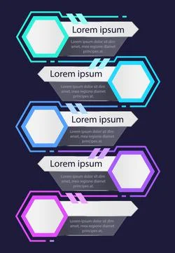 Data access control infographic chart design template Stock Illustration