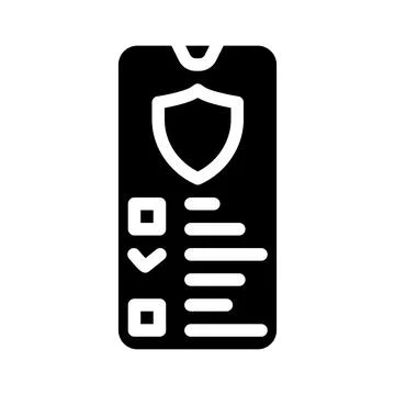 Data access glyph icon vector illustration sign Stock Illustration