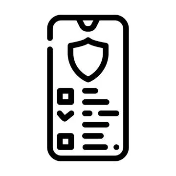 Data access line icon vector illustration line Illustrazione stock