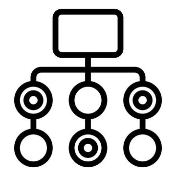 Data actualization icon, outline style Stock Illustration
