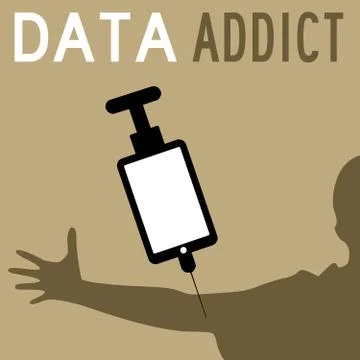 Data addict Illustrazione stock