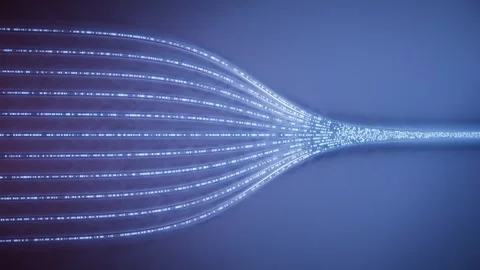 Data aggregation effect background Video stock 335632100