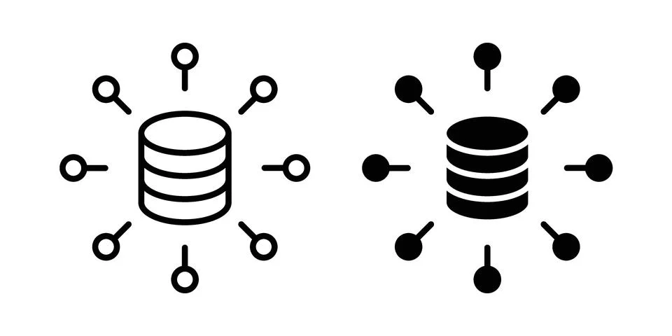 Data aggregation icon vector design. EPS10 Illustrazione stock