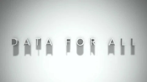 Data for all 3D title animation white text on a white background Stock Footage 299429514